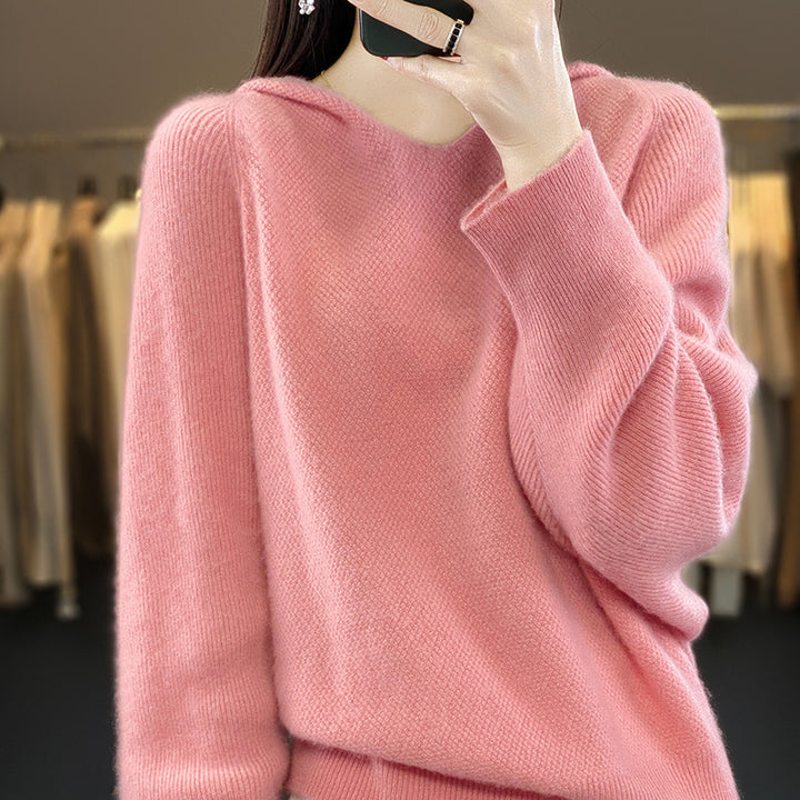 Kvinders afslappede sweater med voluminøse ærmer og V-hals Stilla