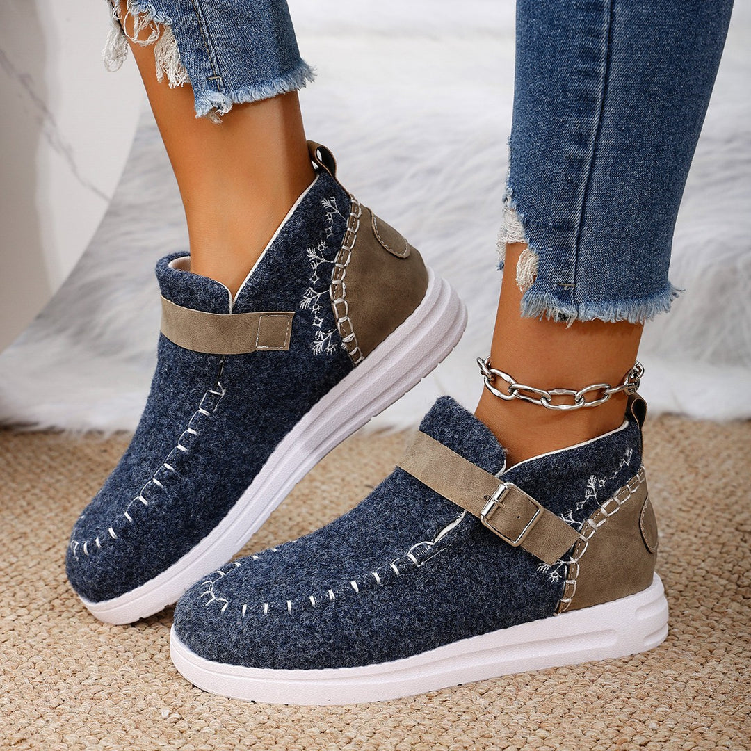 Dame sporty og hyggelige sneakers i moderne uldmix Stilla