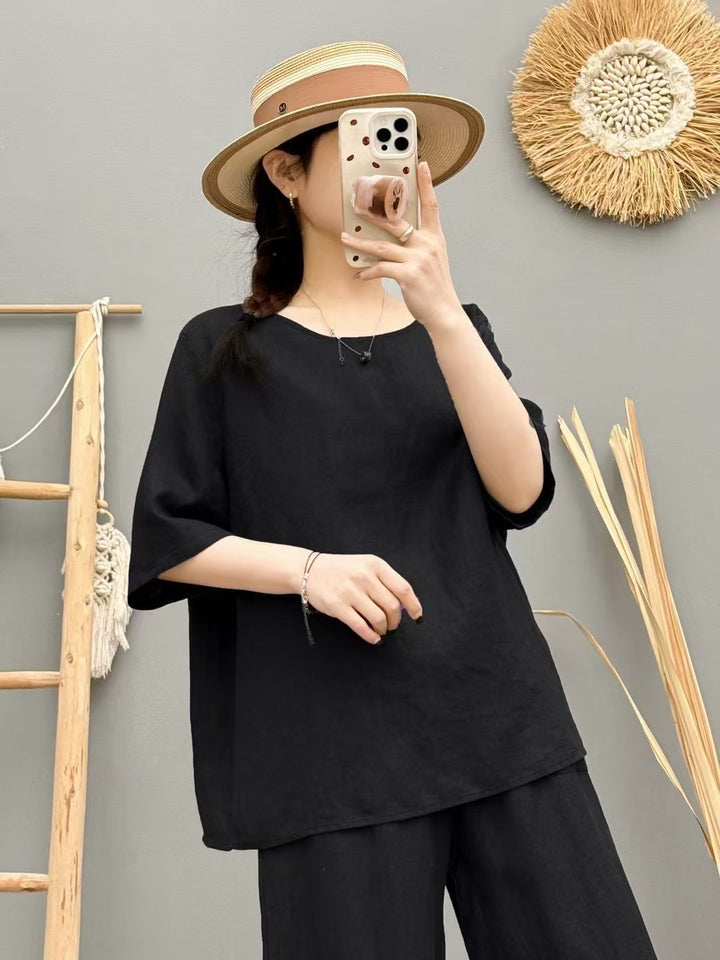 Dame Relaxed Fit Linned Oversized Top Stilla