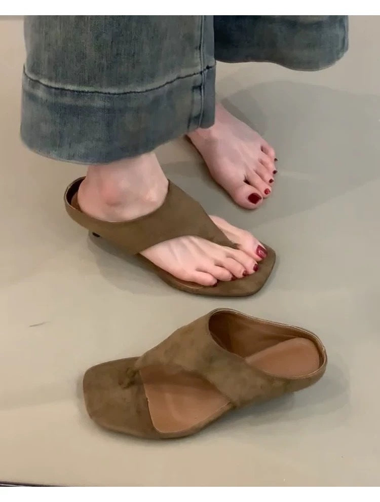 Dame moderigtige Flip-Flops med komfortabelt fodseng Stilla