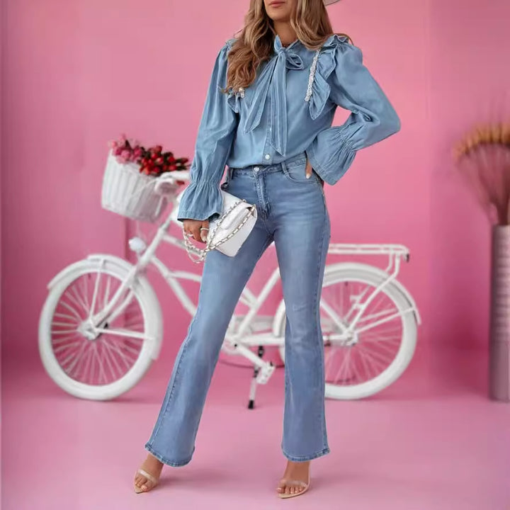 Dame Flared Jeans med elegant snit og høj talje Stilla