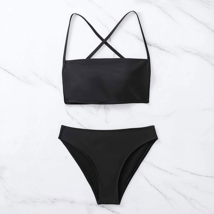 Dame Højhagse Minimalistisk Bikini-Sæt Stilla