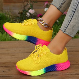 Dame Sporty løbesneakers med elastisk mesh-overdel og skridsikker sål Stilla
