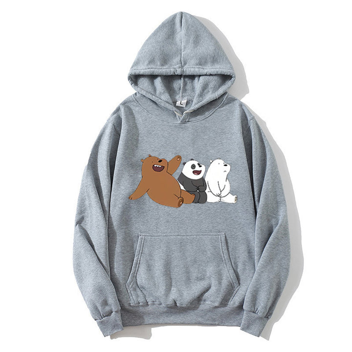 Dame hoodie med humoristisk dyremotiv Skovae