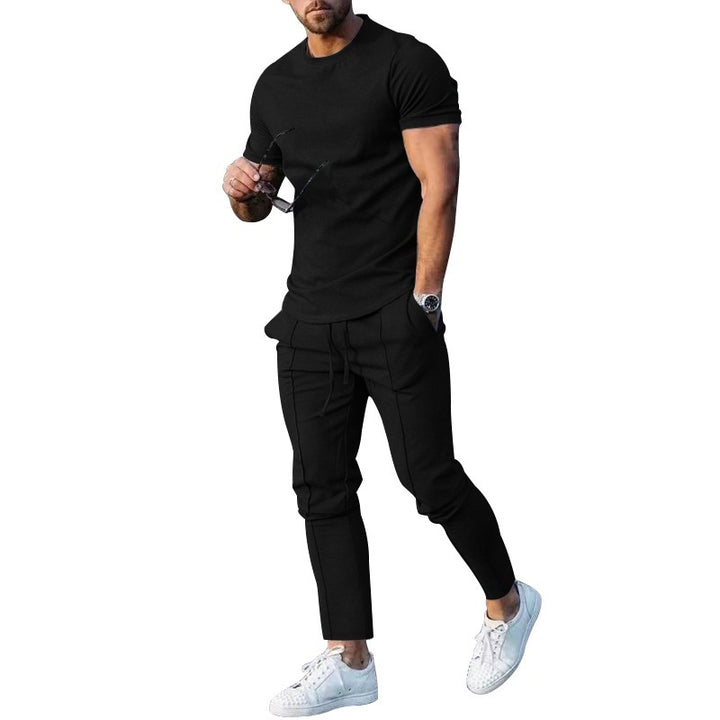 Herrer afslappet fritidsoutfit med elastisk talje og behagelige lommer Stilla
