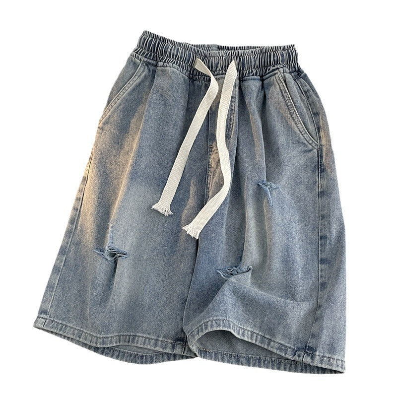 Femme Rivet Denim Bermuda Shorts Stilla