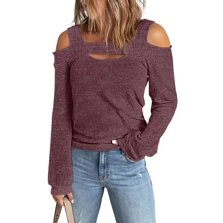 Dame Off-Shoulder Pullover med eksklusiv udskæring Stilla