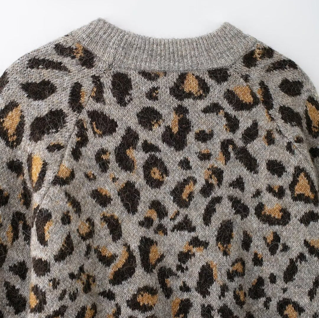 Femme Cozy Animal Print Pullover Stilla