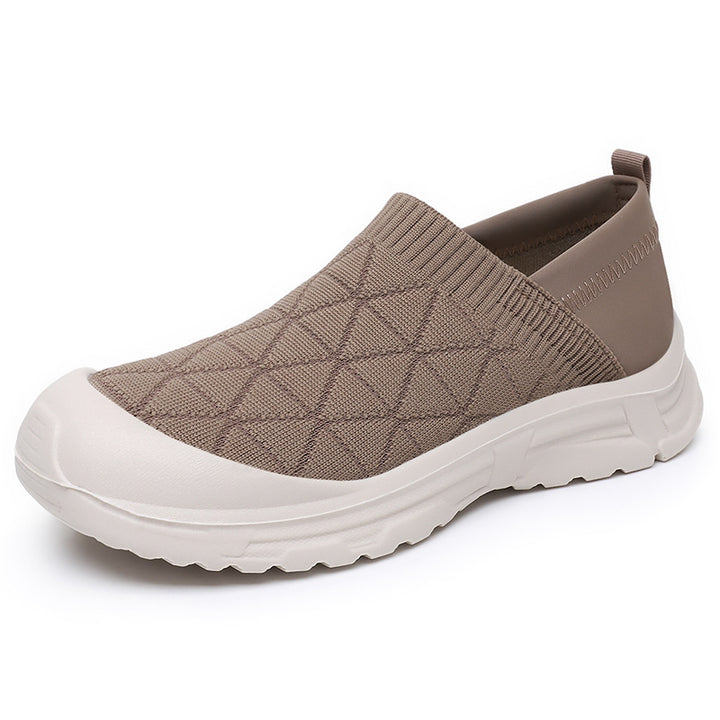 Dame Slip-On Walking Sneakers med polstret indersål og åndbart mesh Stilla