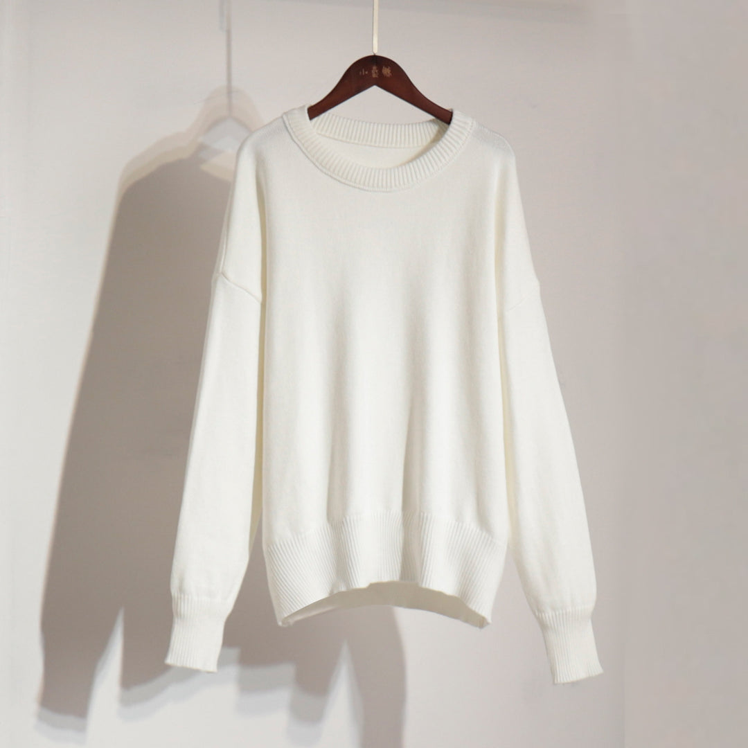 Kvinders oversized sweater med tekstureret strikmønster Stilla