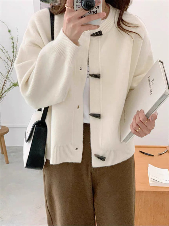 Kvinders cardigan med elegante knapdetaljer Stilla