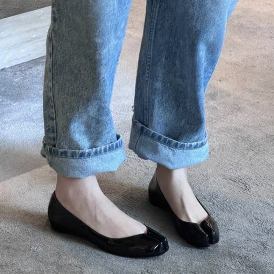 Femme Chic Peep-Toe Ballerinas Stilla