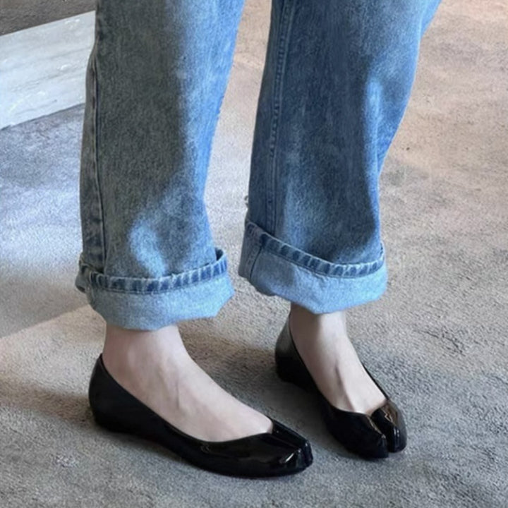 Femme Chic Peep-Toe Ballerinas Stilla