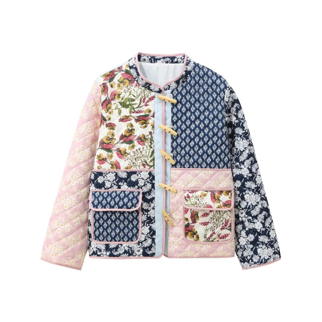 Femme Patchwork Steppjakke Stilla