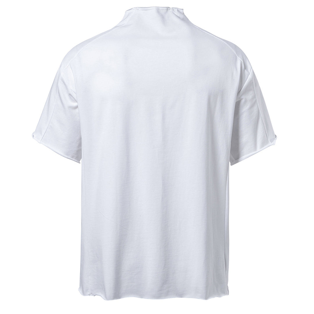 Herrer Højkrave Fritid T-Shirt Stilla