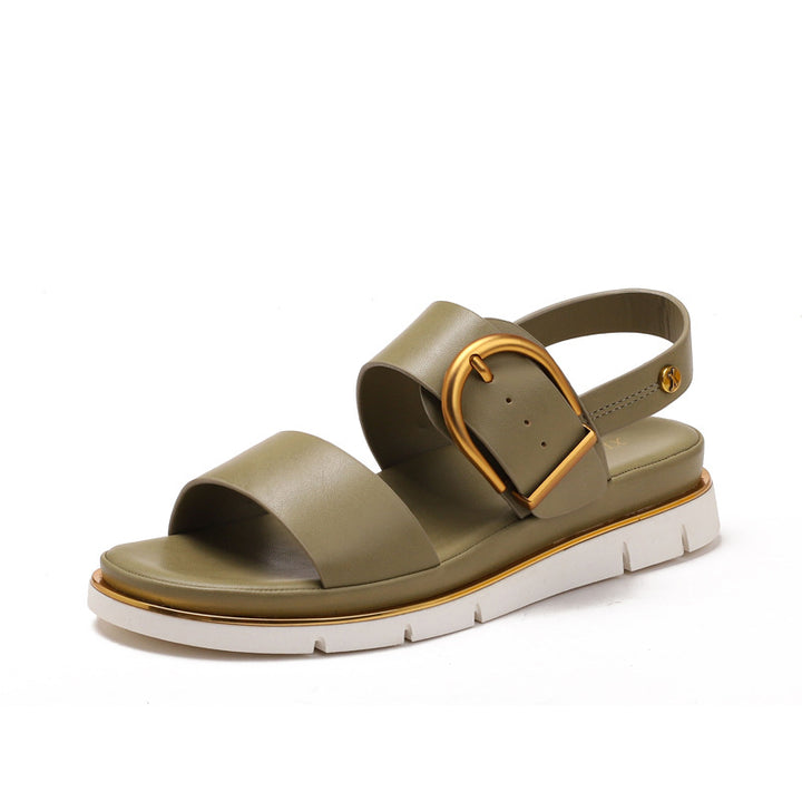 Dame sandaler med fashionable spænde lukning og ergonomisk fodseng Stilla