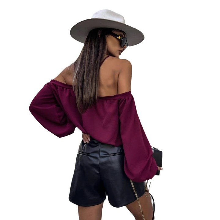 Dame Off-Shoulder Statement Bluse Stilla