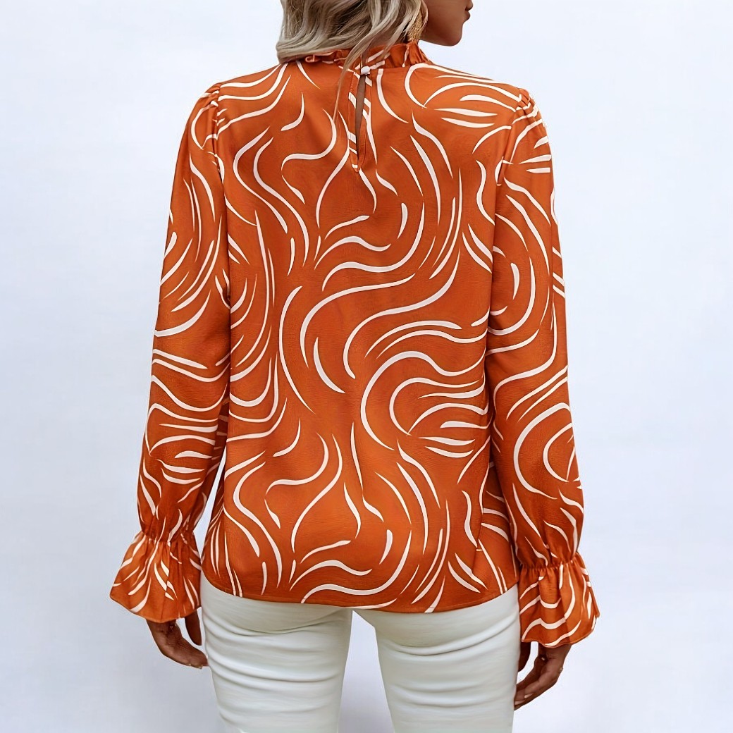 Stilla | Elegant mønsterbluse