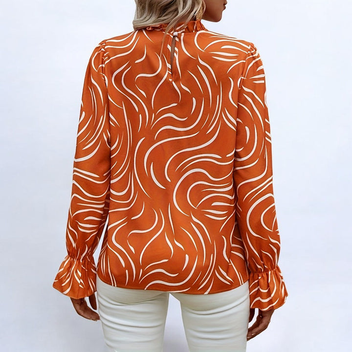 Stilla | Elegant mønsterbluse