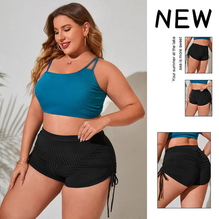 Dame Badetøj Shorts med justerbar volant design Skovae
