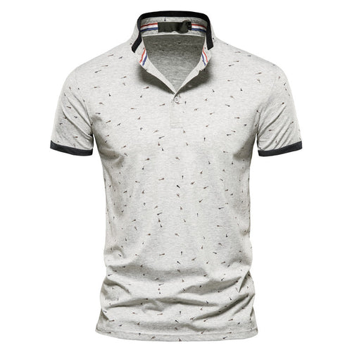 Herrer polo skjorte med moderne mønster Stilla
