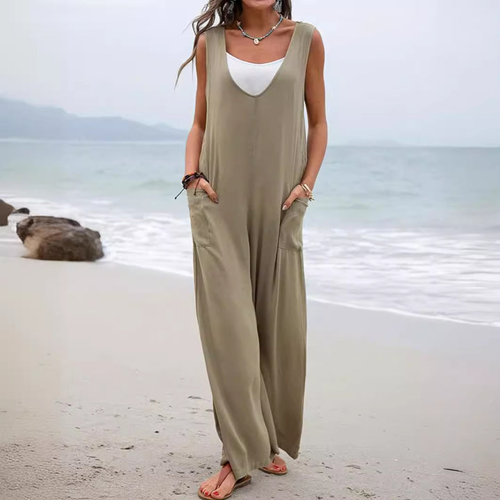 Dame Bredbenet Jumpsuit Stilla