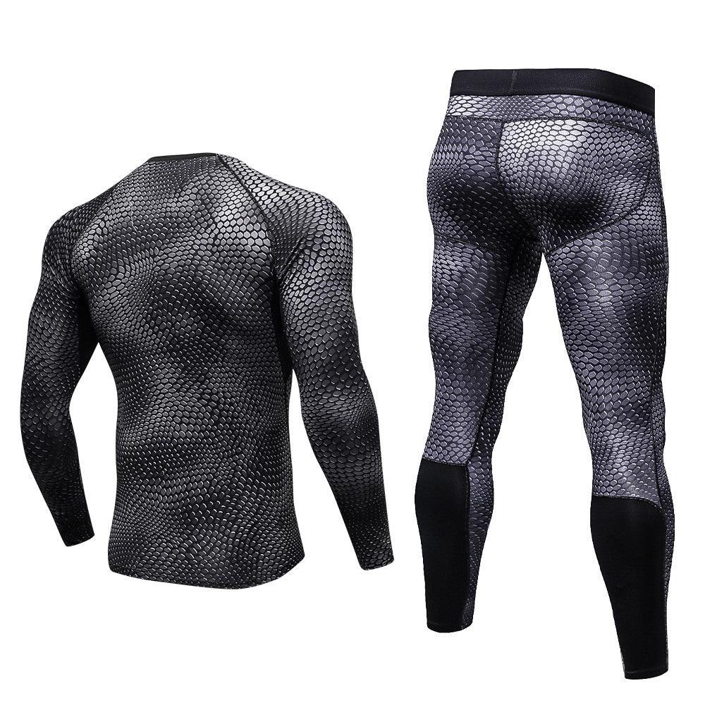Herrer funktionel overdel og kompressions leggings sæt Stilla