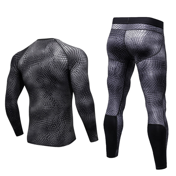 Herrer funktionel overdel og kompressions leggings sæt Stilla
