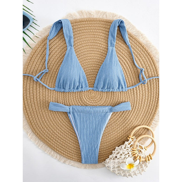 Dame triangel-bikini med justerbare stropper Skovae