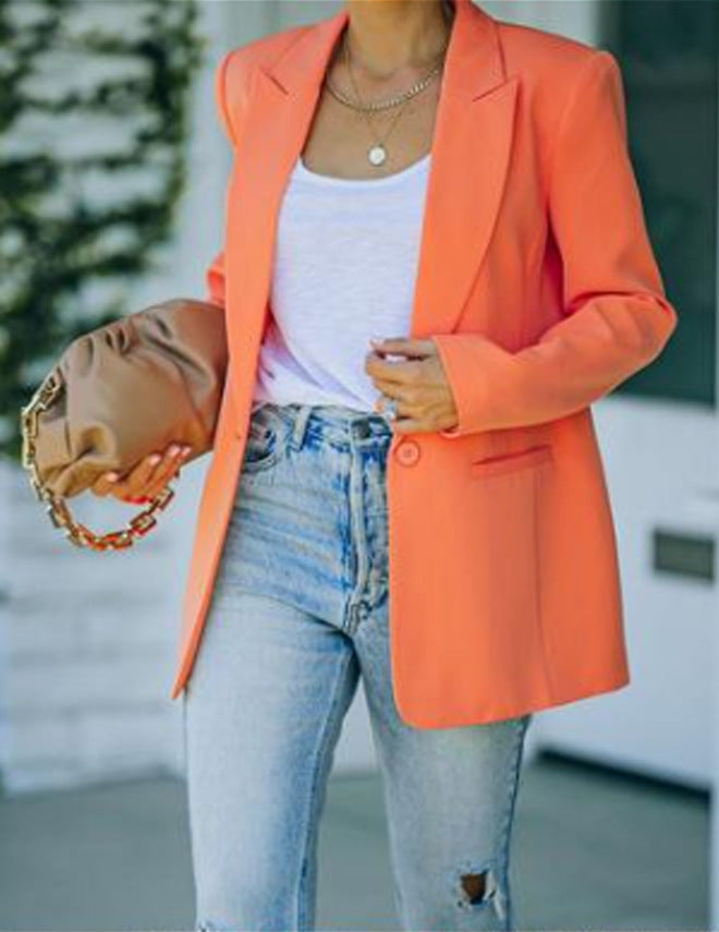 Dame Elegant Blazer med moderne snit og praktiske lommer Stilla