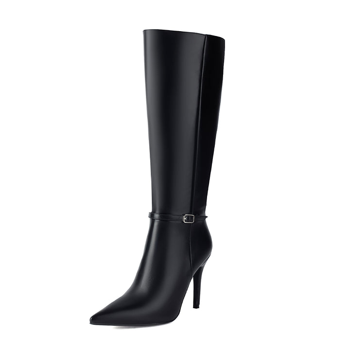 Dame Over-the-Knee Stilettoer med justerbar spænde detalje Stilla