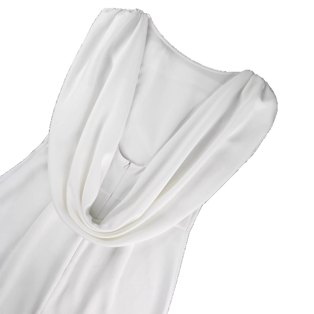 Dame Etuikjole med elegant Drapering Skovae