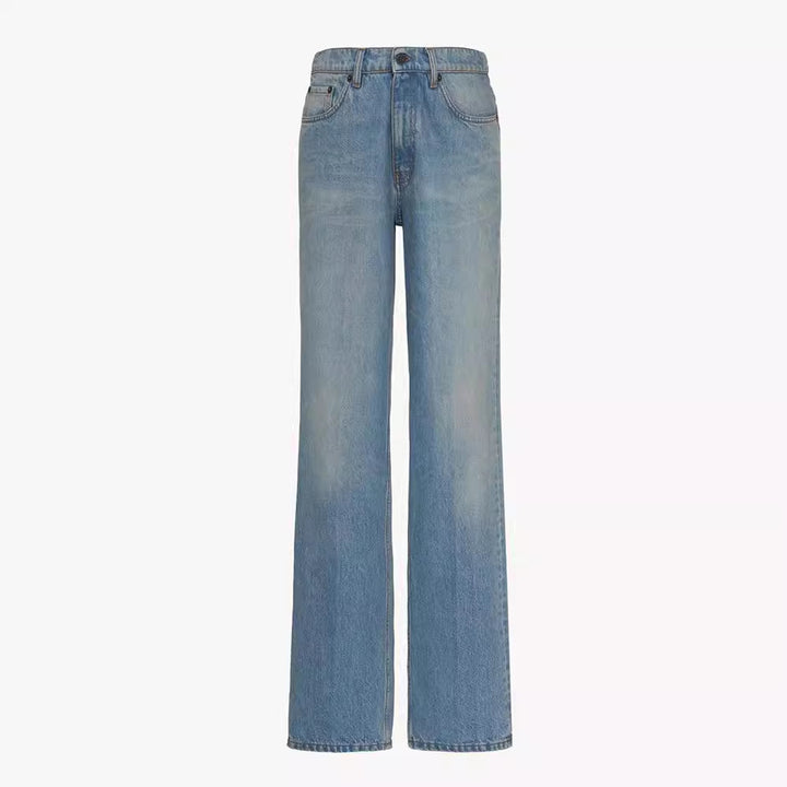 Damer højtaljede, brede jeans Stilla
