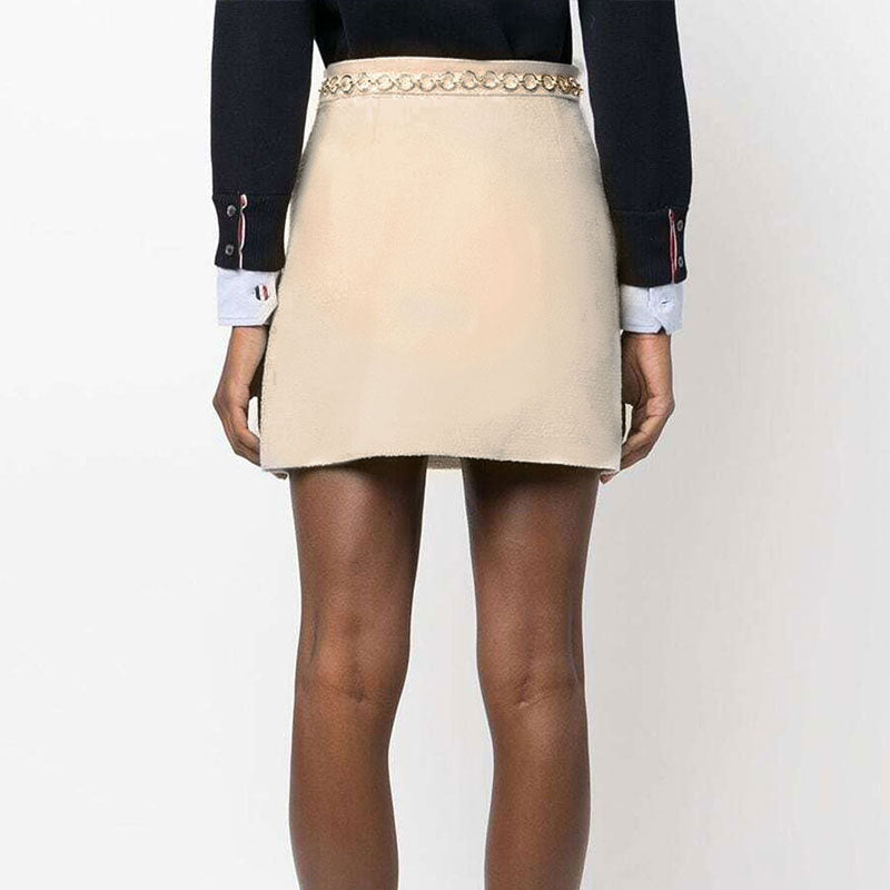 Dame elegante miniskirts med guld kæde Skovae