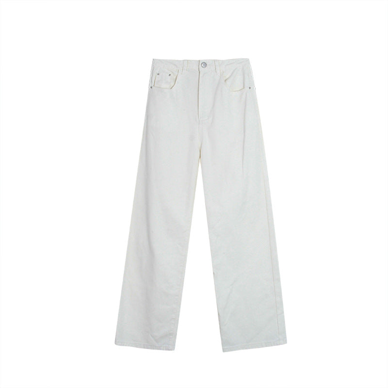 Dame brede jeans med høj talje og klassisk snit Stilla
