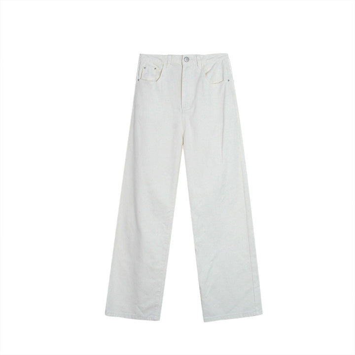 Dame brede jeans med høj talje og klassisk snit Stilla
