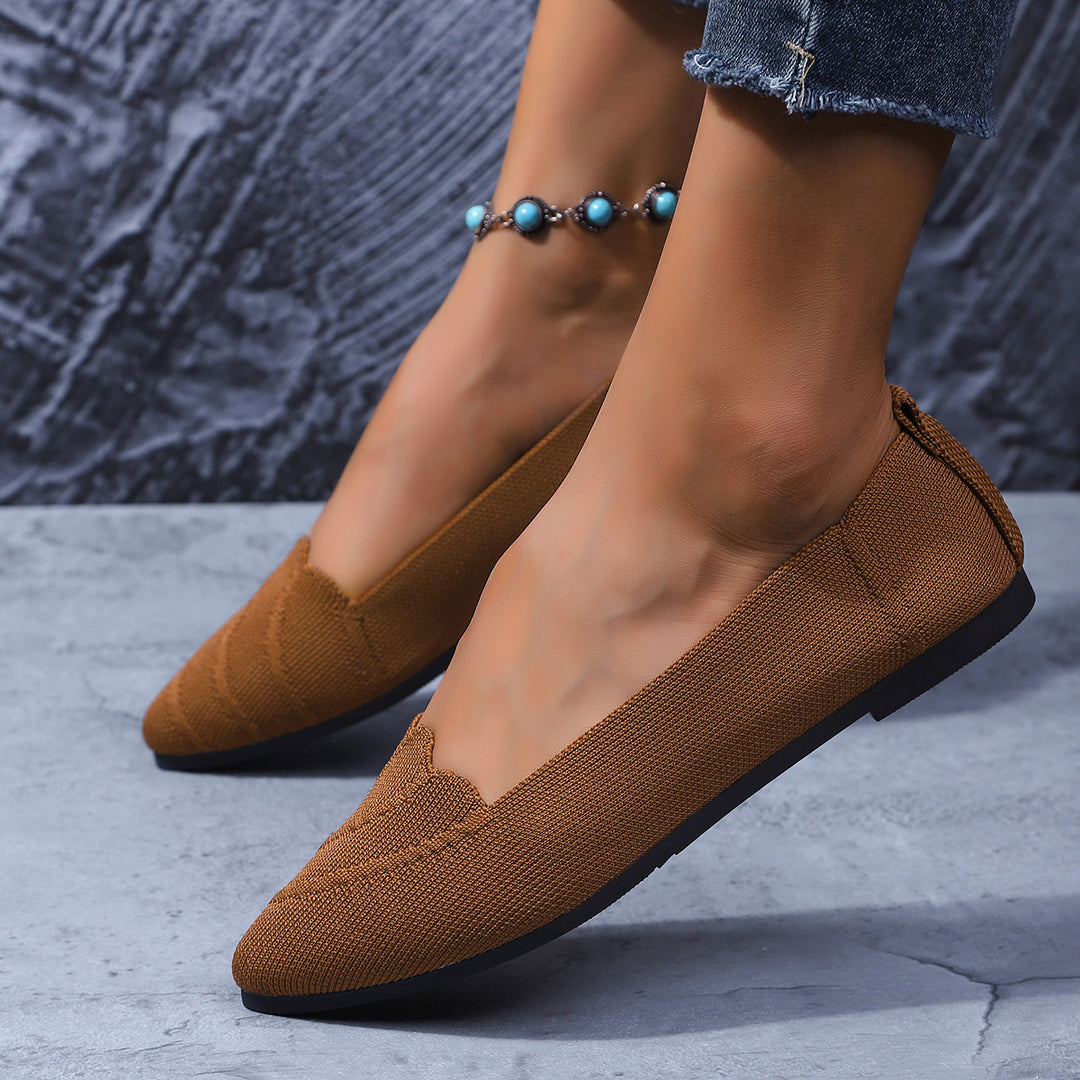 Dame Struktur Strik Ballerina Ballerinas Stilla