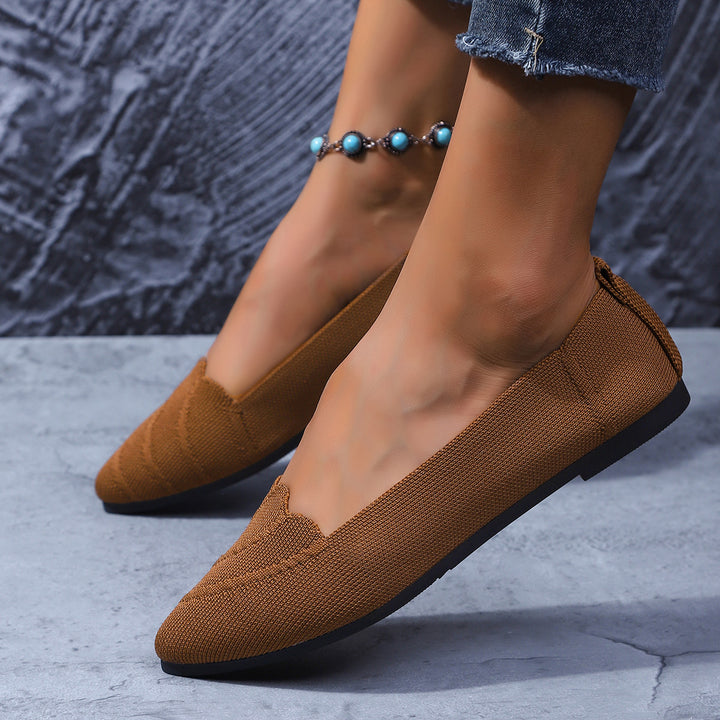 Dame Struktur Strik Ballerina Ballerinas Stilla