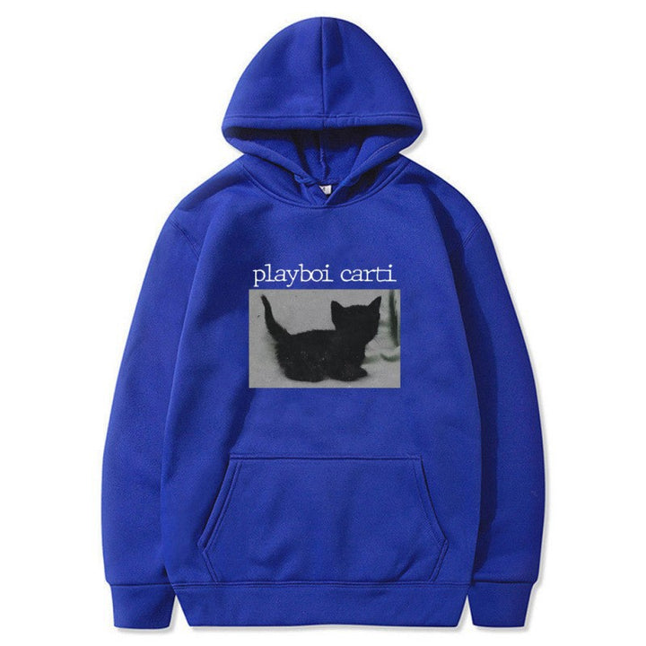 Kvinders hætte sweatshirt med unik kunstnerisk tryk Skovae