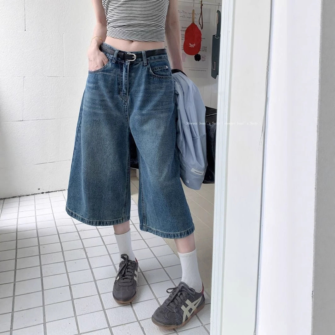 Kvindernes Løs Pasform Jeans Culottes Stilla