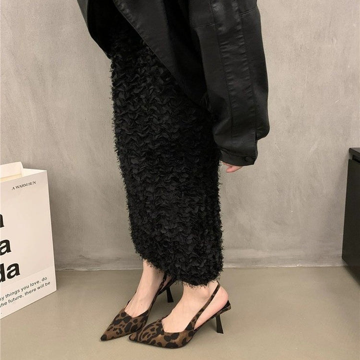 Dame elegante Slingback-hæle med feminin spids tåform Stilla