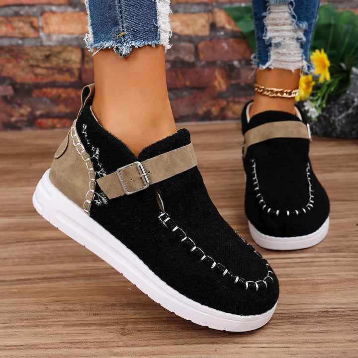 Dame sporty og hyggelige sneakers i moderne uldmix Stilla