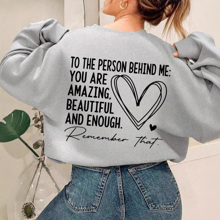 Kvinders sweatshirt med inspirerende design og afslappet pasform Stilla