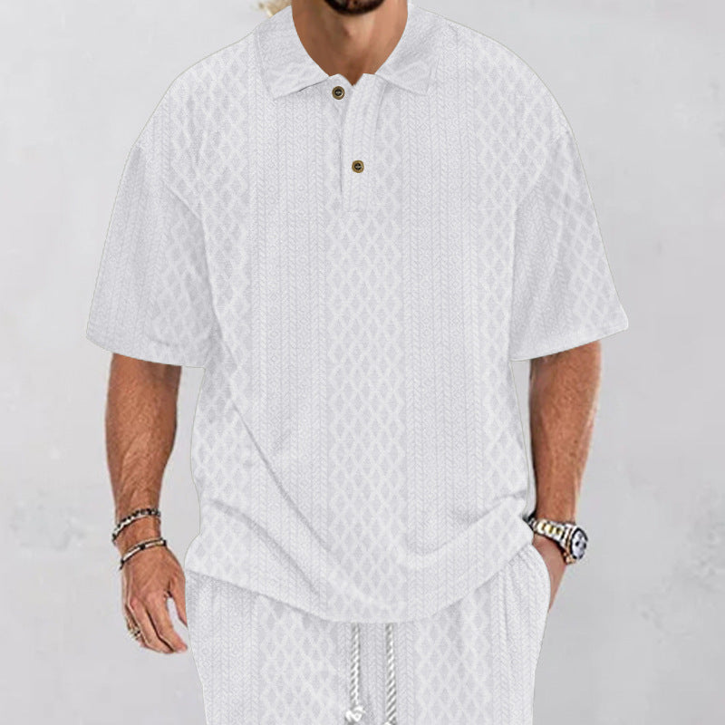 Herren polo shirt med struktureret design Stilla