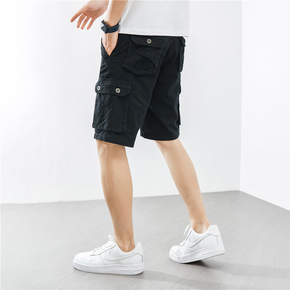 Herrer Cargo-Shorts med funktionelle sidelommer Stilla