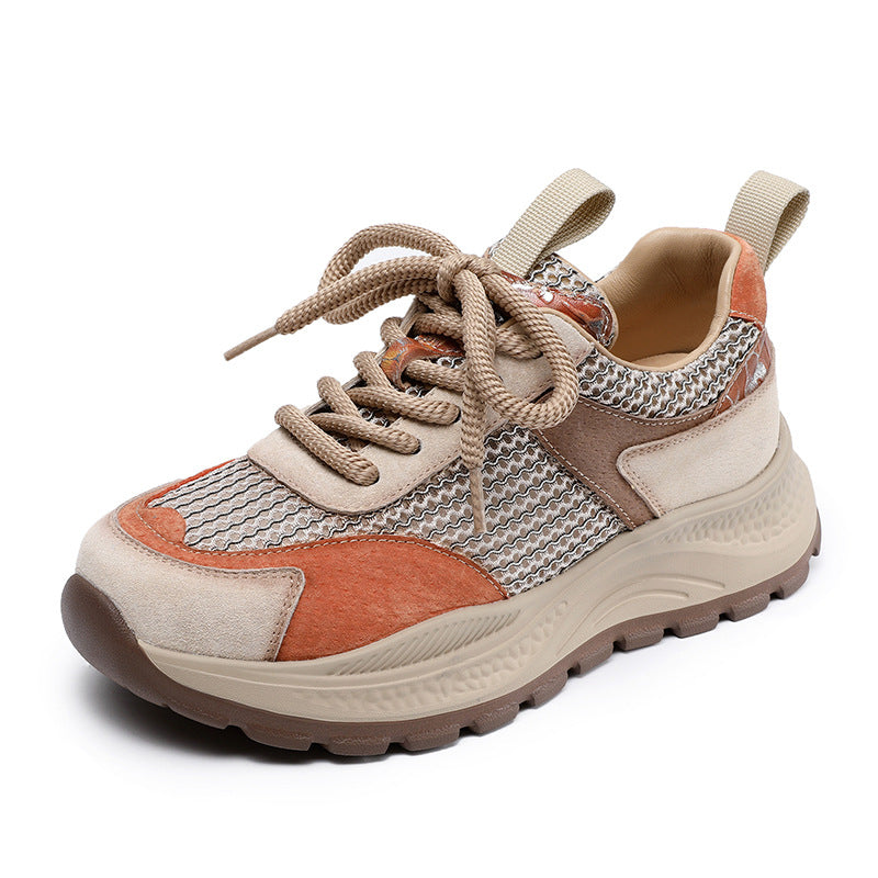 Dame åndbare snørrebånd mode sneakers med struktureret mesh Stilla