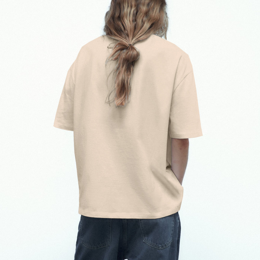 Dame Oversized T-shirt med Vintage-Bil-motiv Stilla