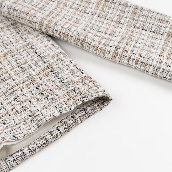 Femme Tekstureret Tweed Jakke Stilla