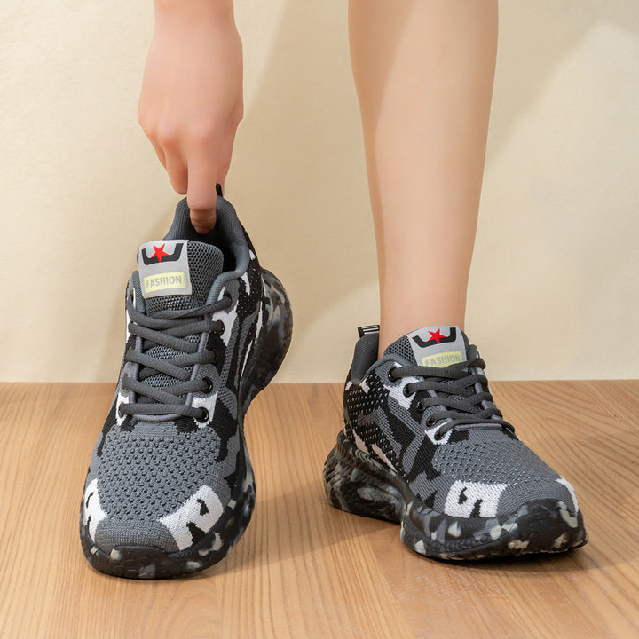 Herrer Dynamisk Camouflage Performance Sneakers Stilla
