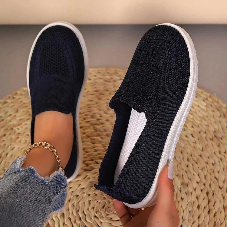 Dame Åndbar Slip-On Sneakers med fleksibelt Overmateriale Stilla